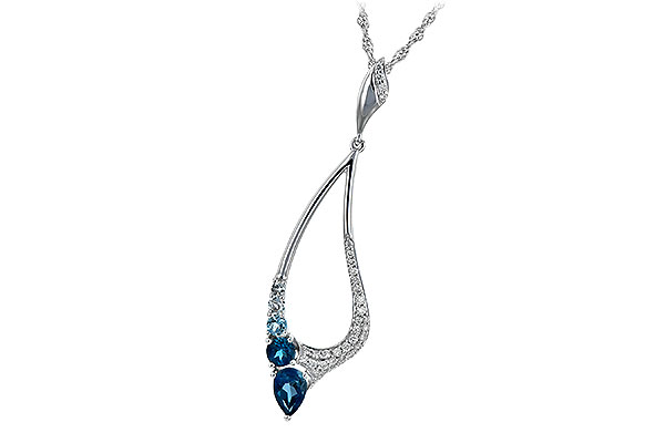 A234-70652: NECK .83 BLUE TOPAZ 1.00 TGW