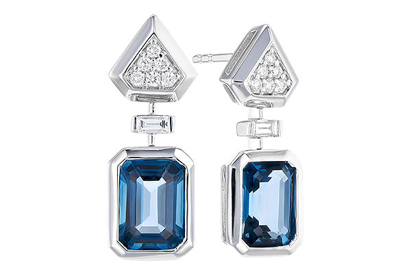 A318-35234: EARR 2.00 TW LONDON BLUE TOPAZ 2.12 TGW