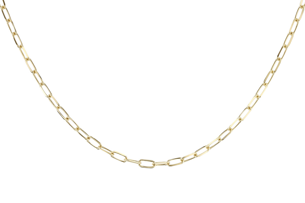 A319-24334: PAPERCLIP MD (18", 3.10MM, 14KT, LOBSTER CLASP)