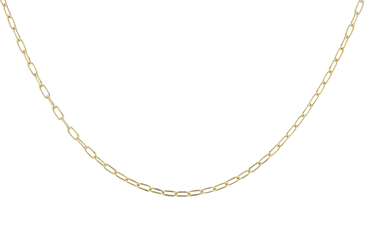 A320-09734: PAPERCLIP SM (16IN, 2.40MM, 14KT, LOBSTER CLASP)