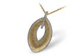 B229-19743: NECKLACE .39 TW