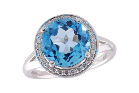 B232-85270: LDS RG 4.17 BLUE TOPAZ 4.32 TGW