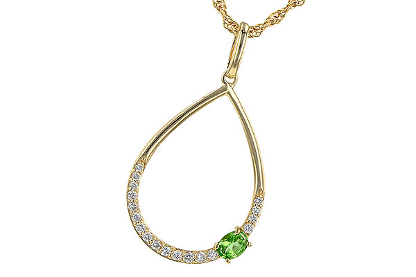 B235-62507: NECK .17 GREEN GARNET .26 TGW