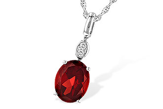 B235-62543: NECK 2.90 GARNET 2.93 TGW