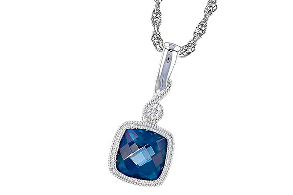 B319-18825: NECK 1.05 LONDON BLUE TOPAZ 1.07 TGW