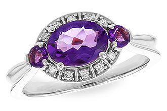 C319-21625: LDS RG 1.32 TW AMETHYST 1.40 TGW