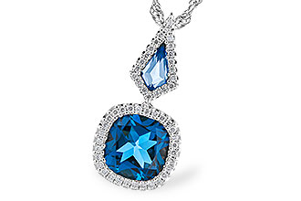 C319-22470: NECK 2.24 TW LONDON BLUE TOPAZ 2.40 TGW