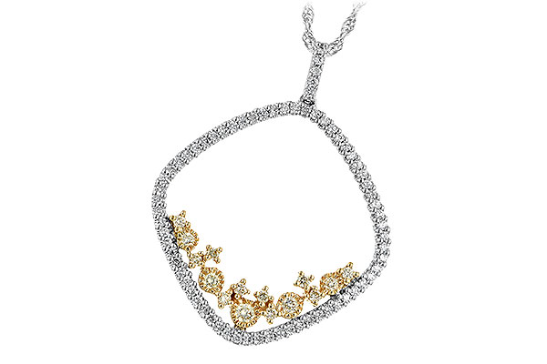 D233-80679: NECK .18 YELLOW DIAS .50 TW