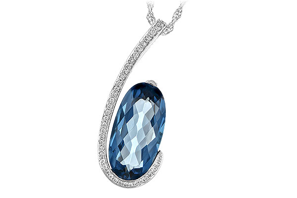 D234-65270: NECK 4.48 LONDON BLUE TOPAZ 4.60 TGW