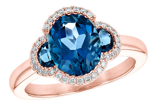 D235-60697: LDS RG 3.04 TW LONDON BLUE TOPAZ 3.20 TGW