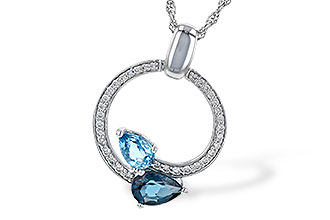 D235-61588: NECK 1.22 BLUE TOPAZ 1.40 TGW