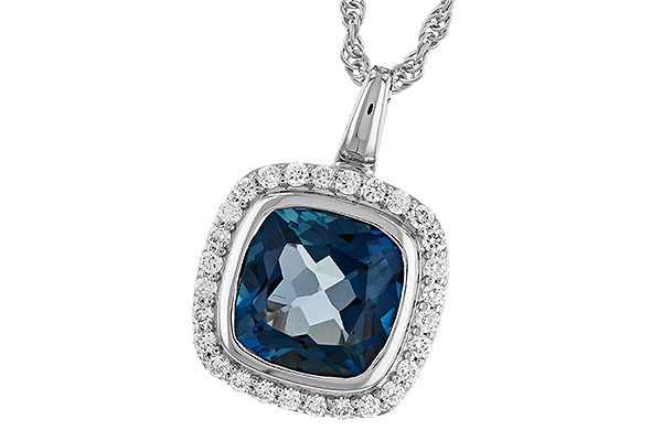 D319-25216: NECK 3.85 LONDON BLUE TOPAZ 4.15 TGW (9MM LBT)