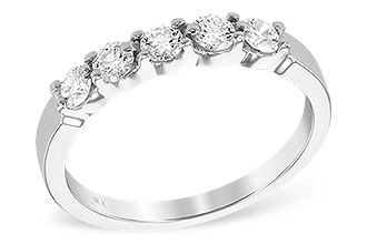 E231-04297: LDS DIA WED RG .50 TW (5 STONES)