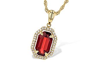 E235-60697: NECK 1.66 GARNET 1.75 TGW