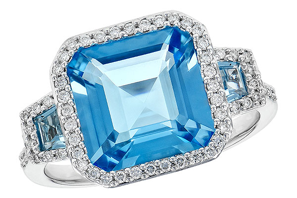 E235-62506: LDS RG 4.40 TW BLUE TOPAZ 4.60 TGW