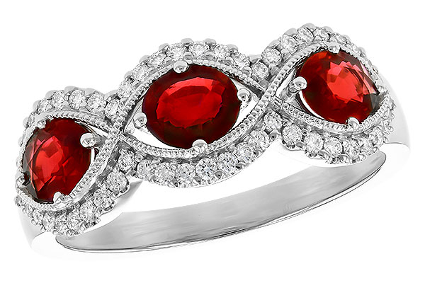 E318-31606: LDS WED RG 1.10 TW RUBY 1.35 TGW (6x4MM RUBY)