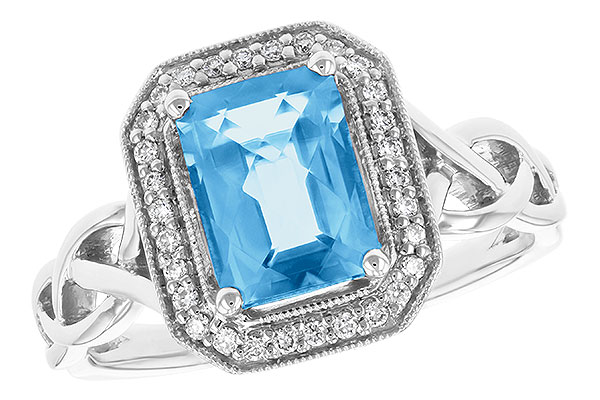 F232-85197: LDS RG 1.77 BLUE TOPAZ 1.88 TGW