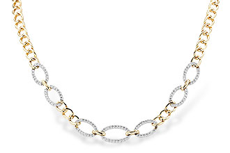 F319-20679: NECKLACE 1.12 TW (17")(INCLUDES BAR LINKS)