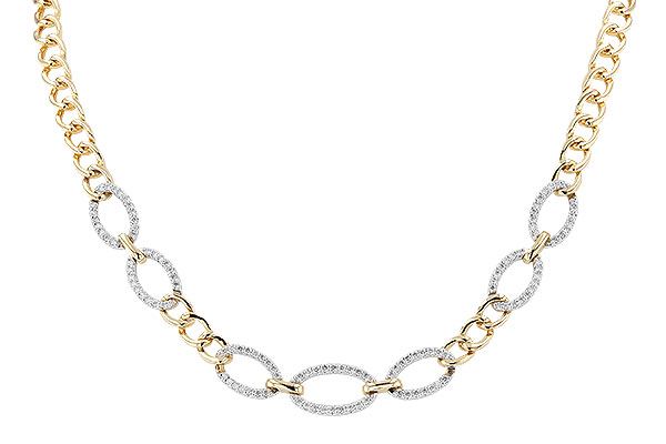 F319-20679: NECKLACE 1.12 TW (17")(INCLUDES BAR LINKS)