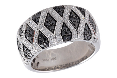 G230-14306: LDS WED RG .49 BLK DIA .94 TW