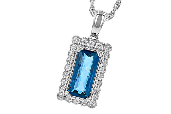 G235-62470: NECK 1.55 LONDON BLUE TOPAZ 1.70 TGW