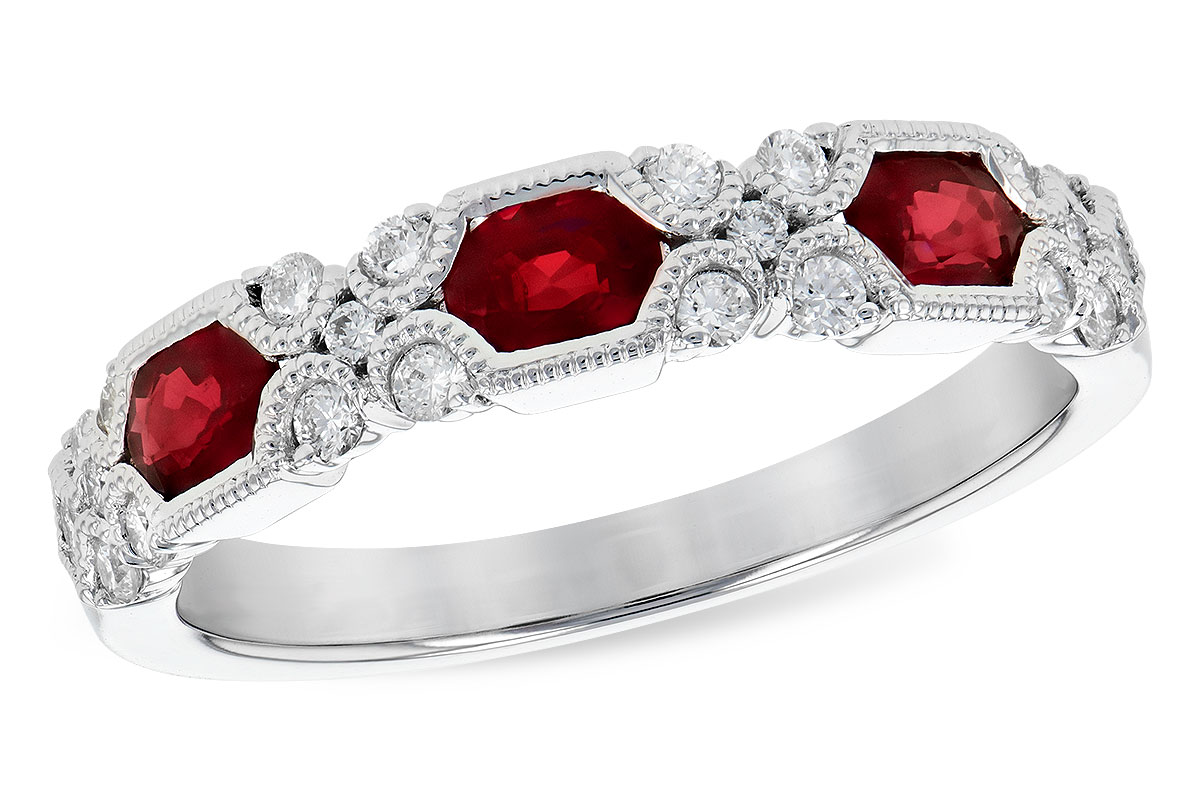 G318-31561: LDS WED RG .74 RUBY 1.00 TGW (4x3MM RUBY)