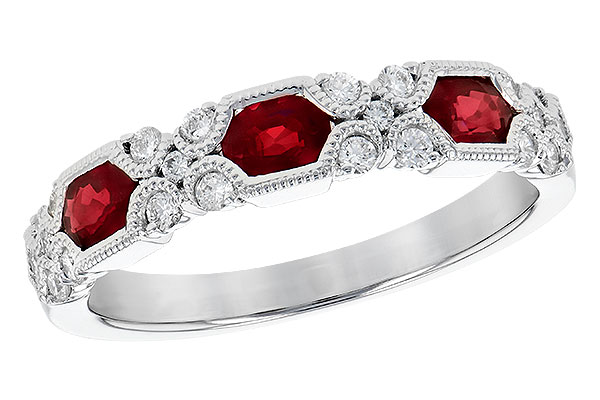 G318-31561: LDS WED RG .74 RUBY 1.00 TGW (4x3MM RUBY)