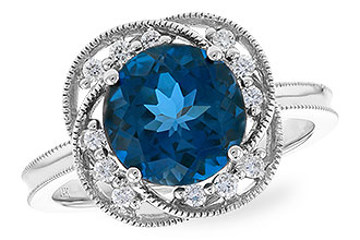 G319-21624: LDS RG 2.90 LONDON BLUE TOPAZ 3.05 TGW (9MM LBT)