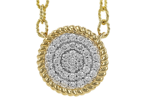 G319-27043: NECKLACE .32 TW (18")