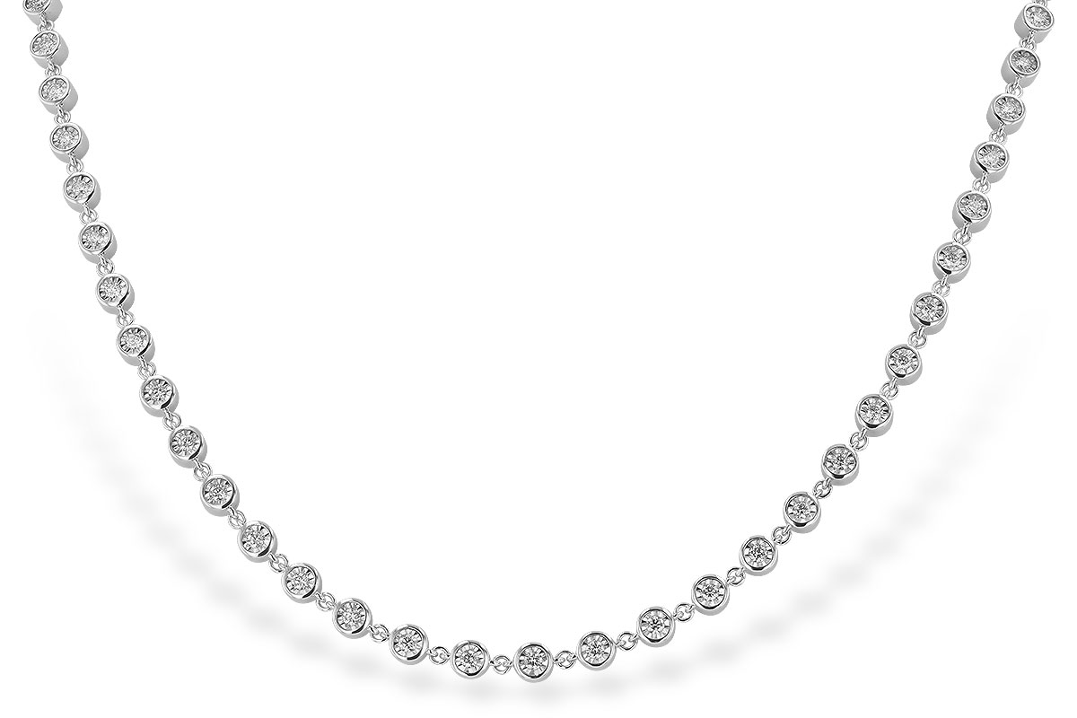 G320-09788: NECKLACE 3.40 TW (18")