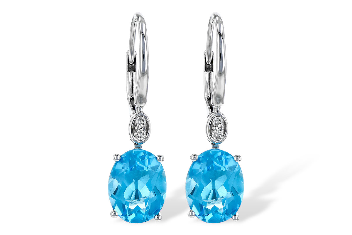 H235-63370: EARR 3.70 TW BLUE TOPAZ 3.75 TGW