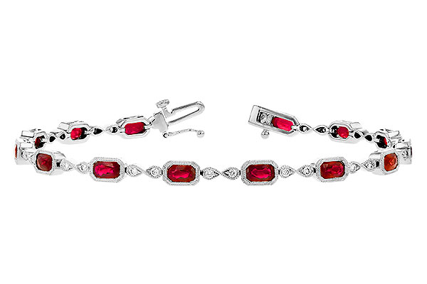 H318-30715: BRACELET 4.50 RUBY 4.82 TGW