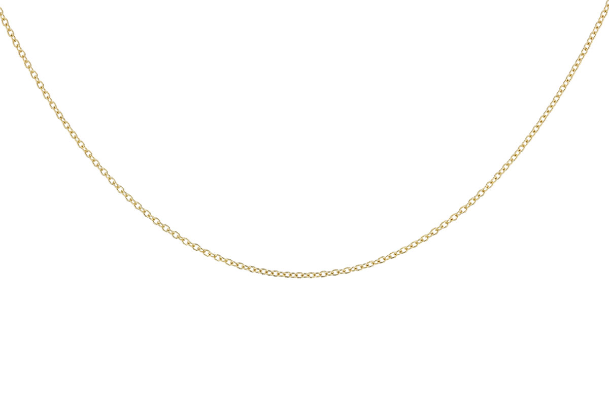 H319-25215: CABLE CHAIN (20IN, 1.3MM, 14KT, LOBSTER CLASP)
