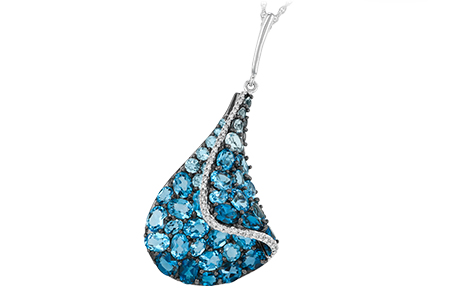 K232-87042: NECK 4.81 BLUE TOPAZ 4.94 TGW