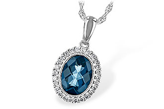 K234-65197: NECK 1.28 LONDON BLUE TOPAZ 1.41 TGW