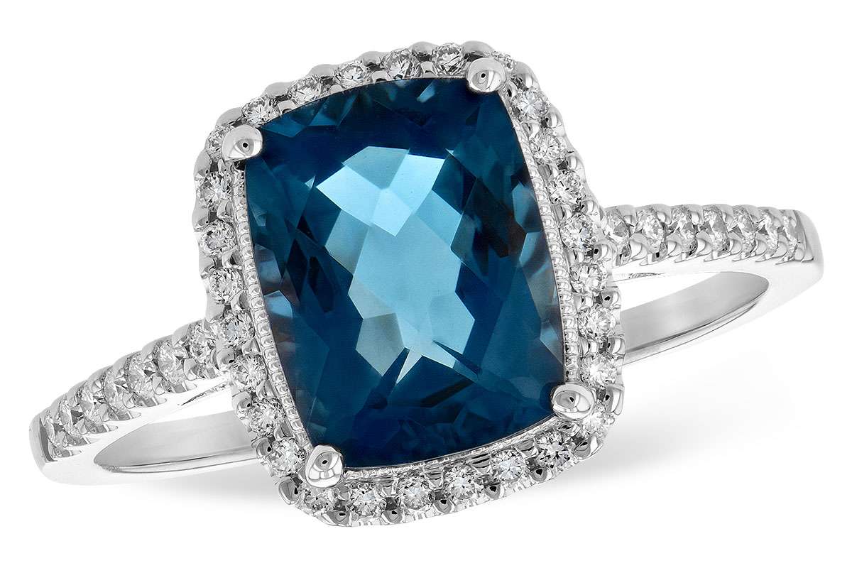 K234-72533: LDS RG 2.42 LONDON BLUE TOPAZ 2.62 TGW