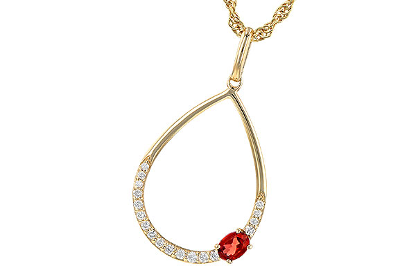 K235-62506: NECK .19 GARNET .28 TGW