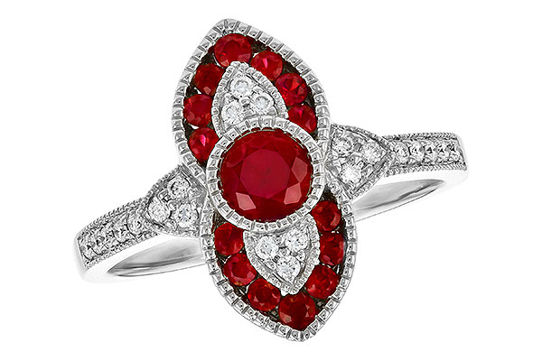 K318-30715: LDS RG .63 TW RUBY .75 TGW