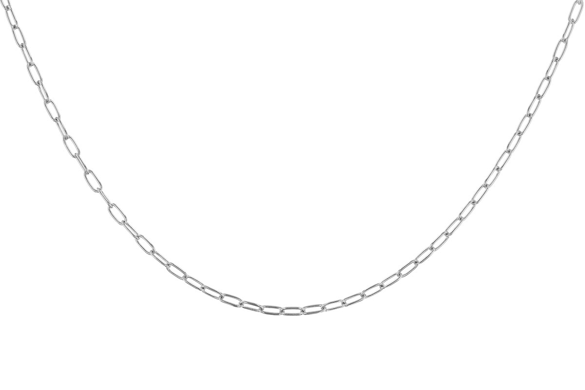 K320-09733: PAPERCLIP SM (7IN, 2.40MM, 14KT, LOBSTER CLASP)