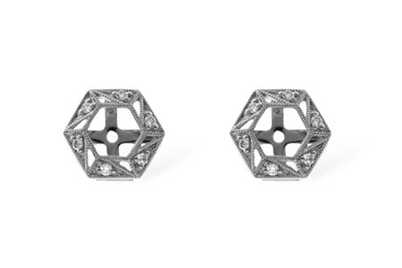 L045-63379: EARRING JACKETS .08 TW (FOR 0.50-1.00 CT TW STUDS)