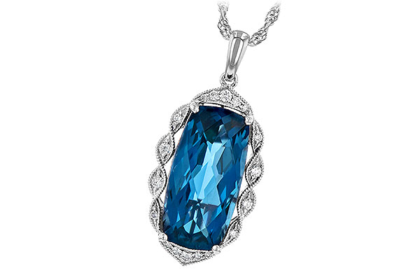 L235-56097: NECK 6.70 LONDON BLUE TOPAZ 6.81 TGW