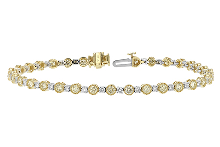 M233-81560: BRACELET 2.22 YELLOW DIA 3.04 TW