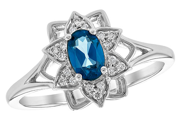 M234-70651: LDS DIA RG .47 BLUE TOPAZ .56 TGW