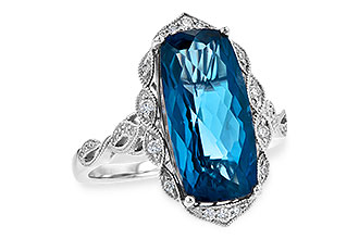 M235-56097: LDS RG 6.75 LONDON BLUE TOPAZ 6.90 TGW