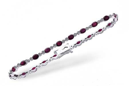 A229-27025: BRACELET 4.08 RUBY 4.55 TGW