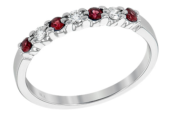A231-07952: LDS WED RG .18 RUBY .28 TGW