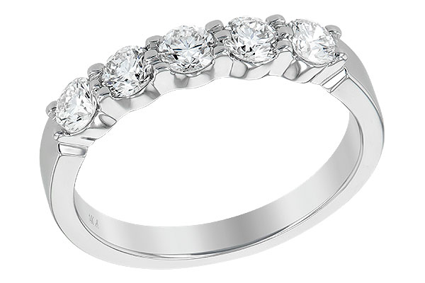 A231-98861: LDS DIA WED RG .75 TW (5 STONES)