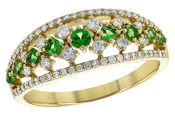 A235-55234: LDS RG .35 GREEN GARNET .67 TGW