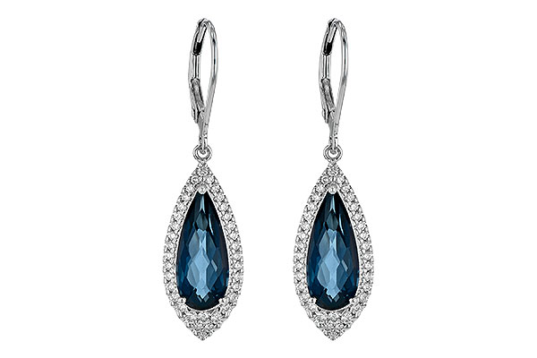 A235-56098: EARR 5.05 LONDON BLUE TOPAZ 5.42 TGW