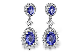 A235-60725: EARR 1.80 TW TANZANITE 2.33 TGW